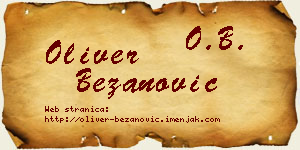 Oliver Bežanović vizit kartica